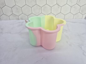 Mini tortera silicona tricolor estrella